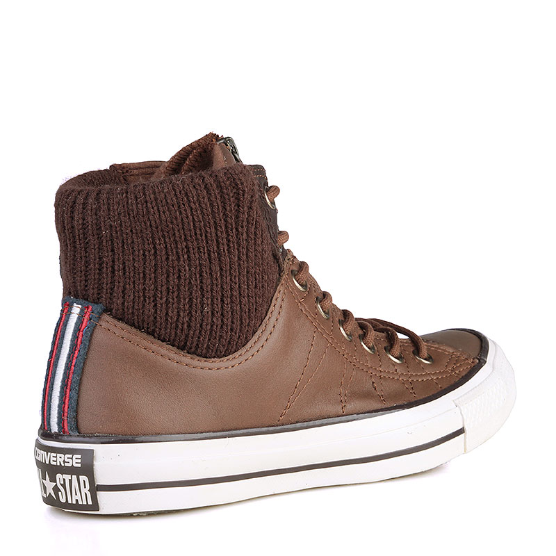 мужские коричневые кроссовки  Converse CTAS MA-1 Zip High 151991 - цена, описание, фото 2